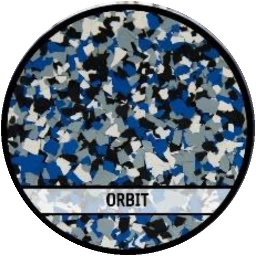 Orbit epoxy flake blend