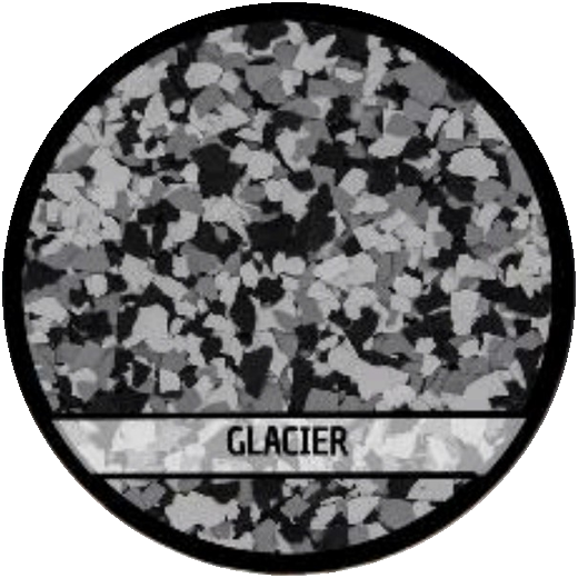 Glacier epoxy flake blend