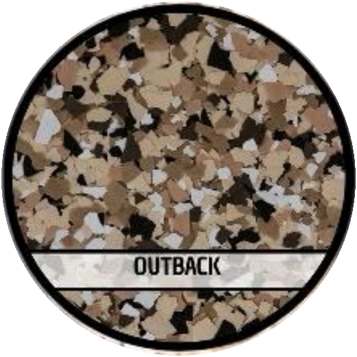 Outback epoxy flake blend