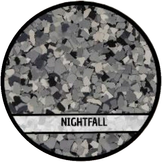 Nightfall epoxy flake blend