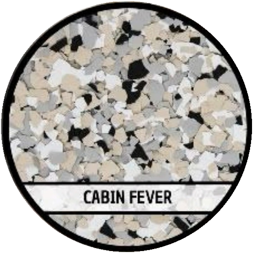 Cabin Fever epoxy flake blend