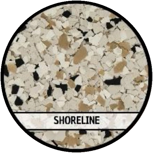 Shoreline epoxy flake blend