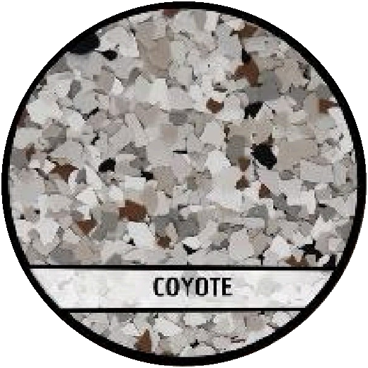 Coyote epoxy flake blend